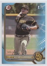 2022 Bowman Prospects Sky Blue Border 249/499 Victor Lizarraga #BP-127 0l0m