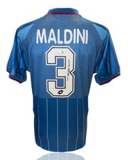 PAOLO MALDINI SIGNED AC MILAN 95/96 FOURTH SHIRT (ACG CERT AG17806)