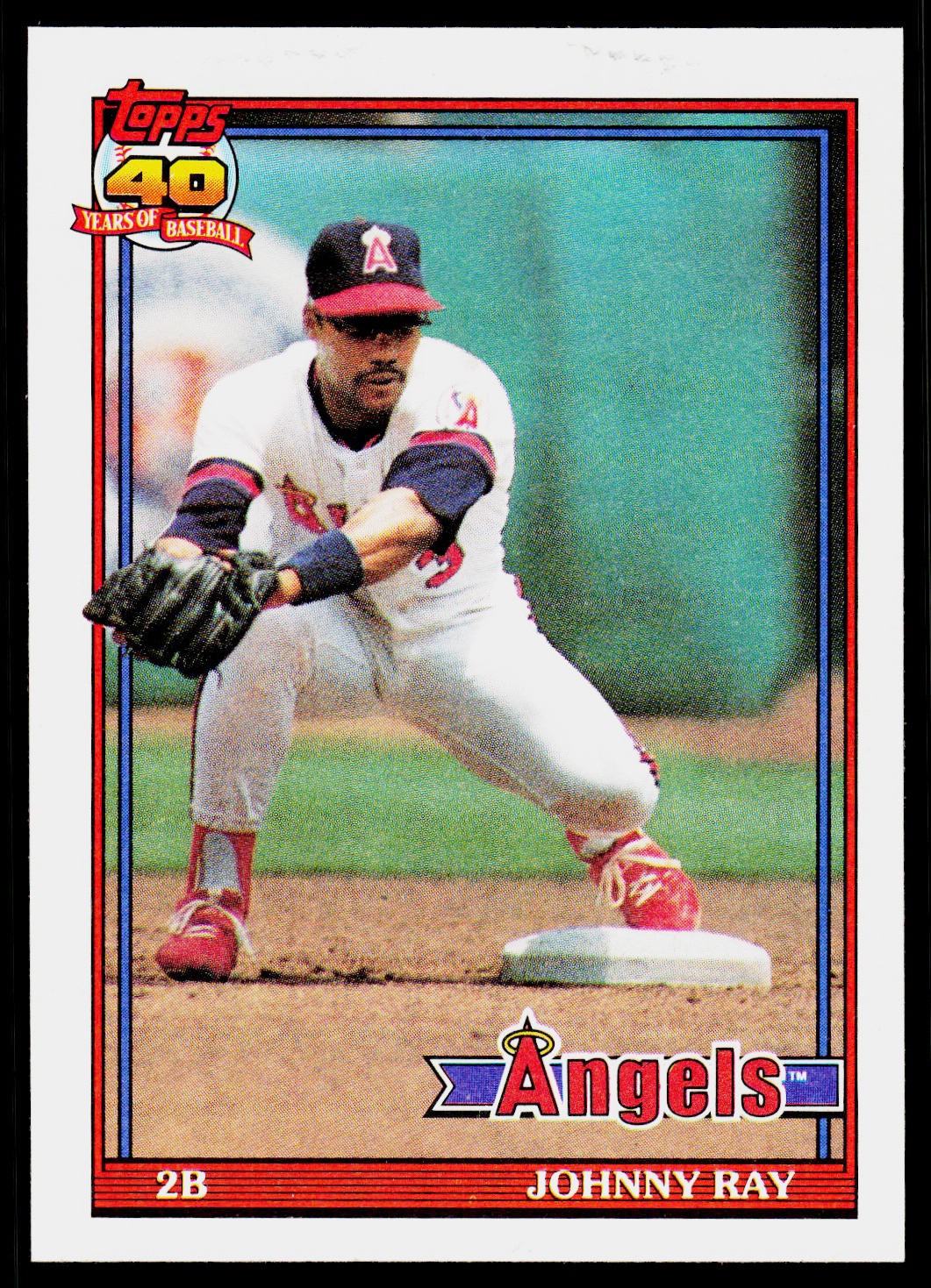 Johnny Ray, 1991 Topps, #273, California Angels,