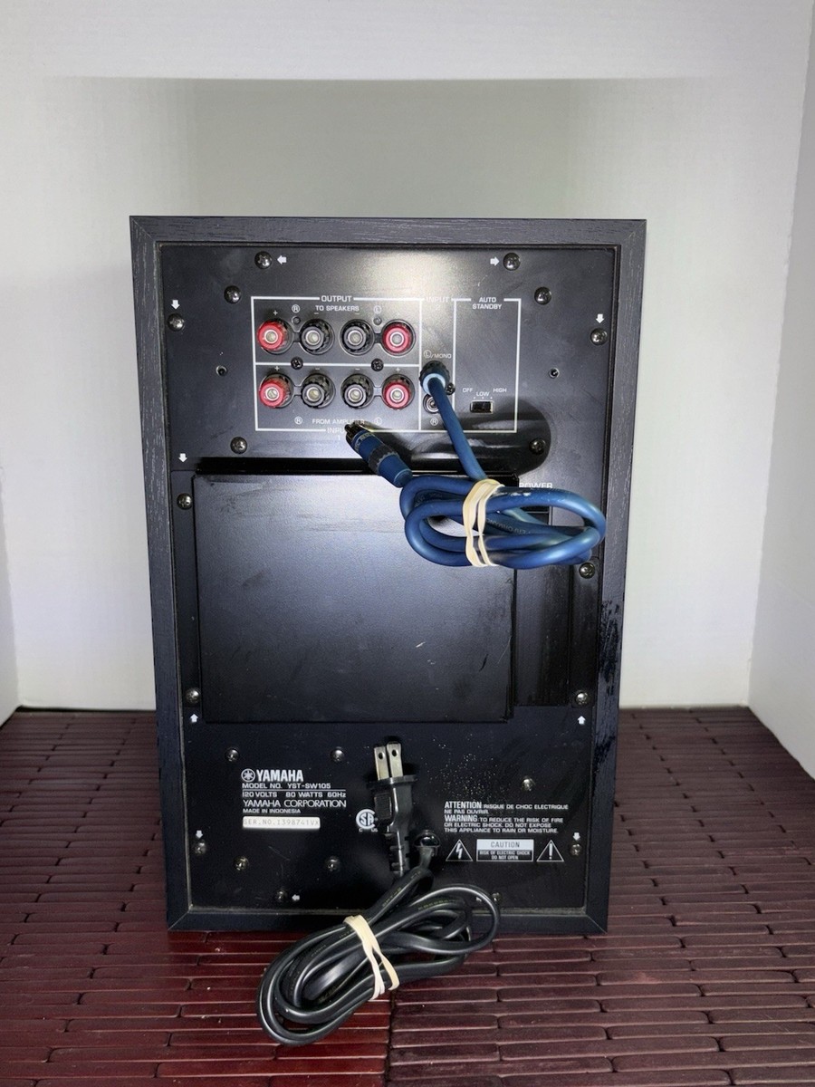 Yamaha YST-SW105 Powered Subwoofer Speaker Tested & Works | eBay