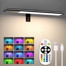 Picture Lights for Wall, 12'' Dimmable Remote LED Art Light with 15 Color Tem...
