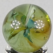 Vintage Imported Hybrid Cat's Eye Marble .60 Inches Near-Mint Condition