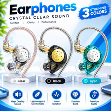 Kz Edx Pro Earphones Dynamic in Ear Monitor Hifi Wired Headphones Bass Stereo Ga