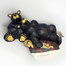 Jeff Fleming Bearfoots Black Bears Figurine "Bear Picnic" 0102/8740Big Sky