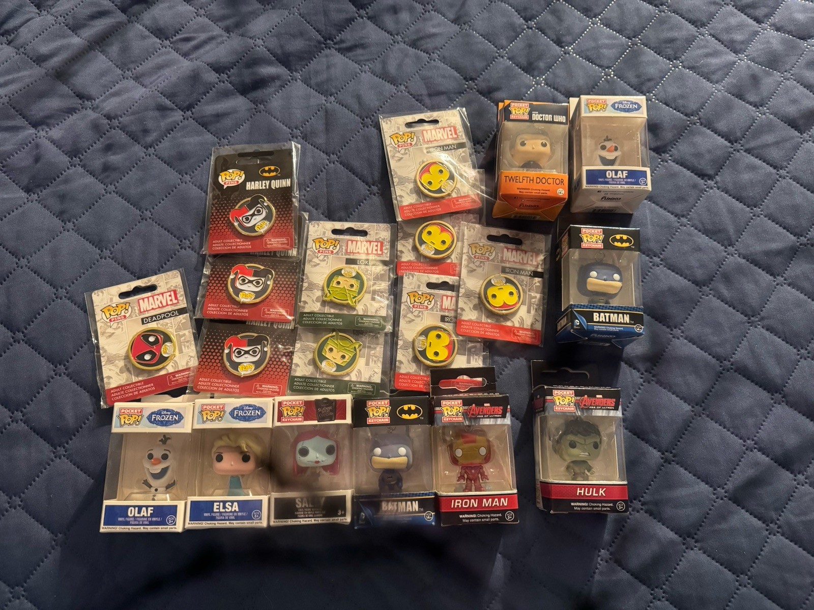 Pocket Funko Key Chain And Funko Pop Pine Whole Lot!! 19 Total!!