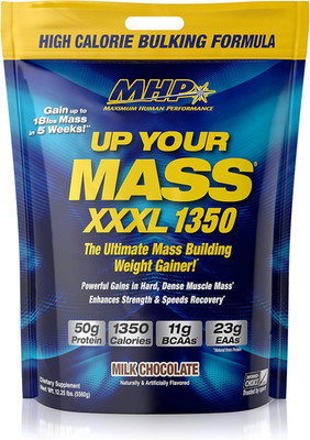 MHP UYM XXXL 1350 Mass Building Weight Gainer, Muscle Mass Gains, W/50G Protein,