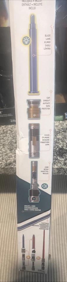 Sable de luz azul extensible electrónico Star Wars Forge OBI-Wan Kenobi Foto 2 de 4