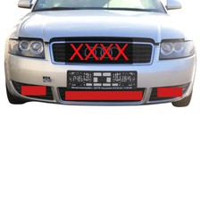 Audi A4 8E 8H Cabrio Stoßstange vorne mit Spoiler silber LY7W