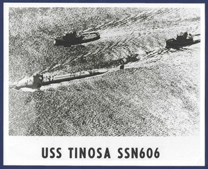 USS TINOSA SSN-606 Nuclear-Powered Submarine 8 x 10 Official USN Photo