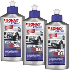 Kunststoffpflege Kunststoffgel Sonax Xtreme 3x 250ml Schutz Farbauffrischung