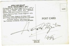 HAROLD EDGERTON: Signed card. --PRICE REDUCED...