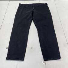 Old Navy Athletic Taper Jeans Mens 38x30 Black Built-In Flex Stretch Denim