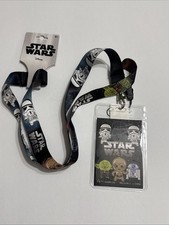 Disney Star Wars Darth Vader Yoda Lanyard with ID Badge