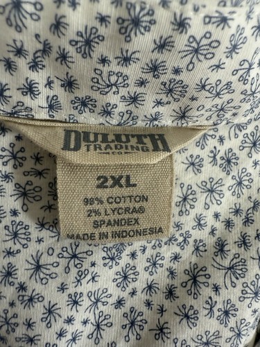 Women's Duluth Trading Floral Print Wrinklefighter Button Front Shirt XXL - Picture 3 of 10