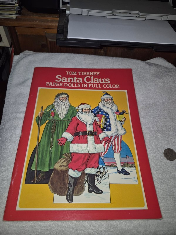 Tom Tierney Santa Claus Paper Dolls In Full Color Unused DR16