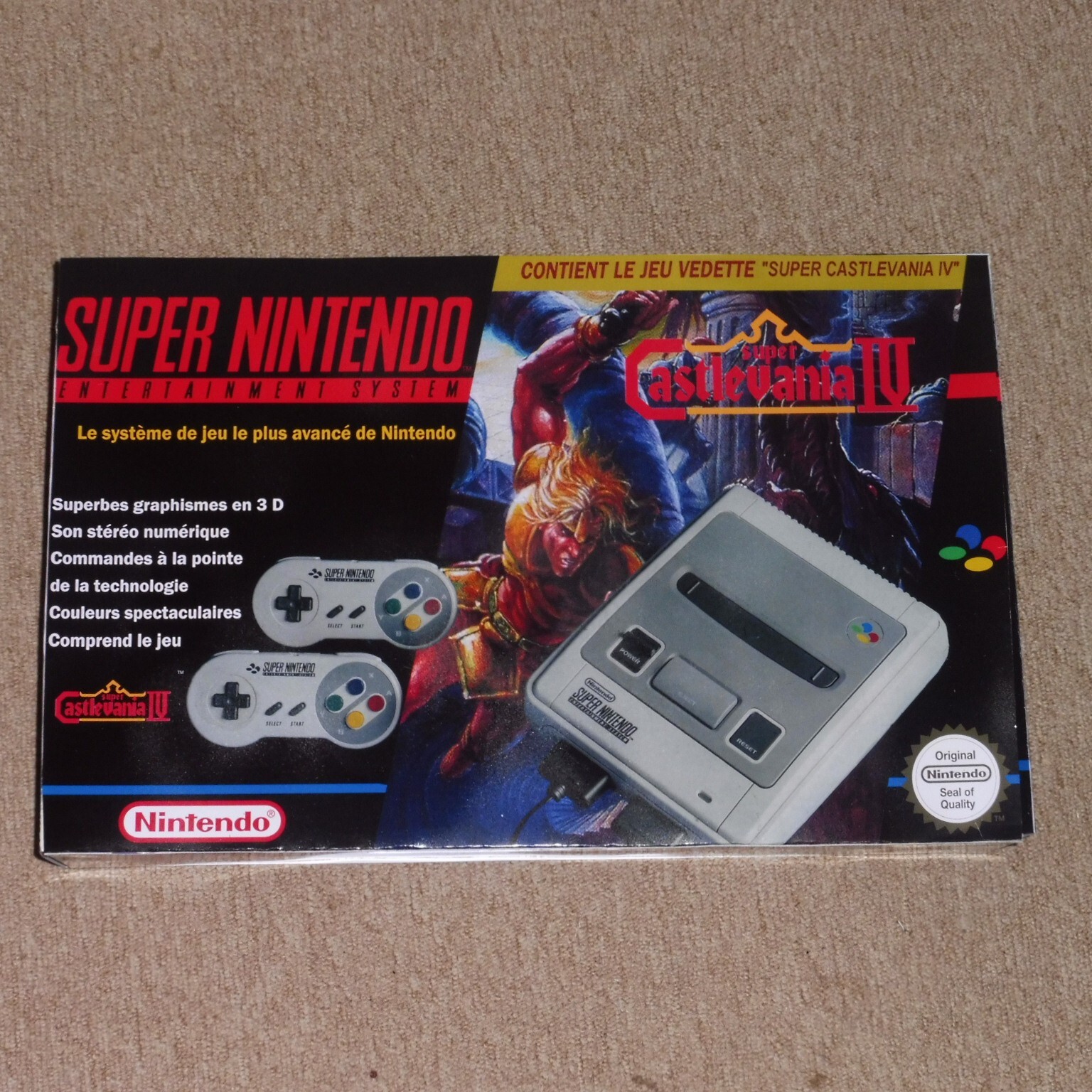 Création de fan Castlevania en boite SNES custom format court nostalgie