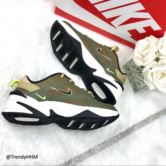 nike tekno olive green