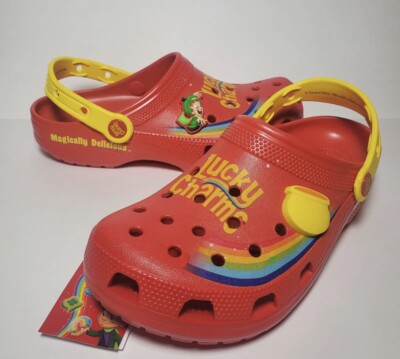 Crocs x Lucky Charms Magically Delicious Clogs Sandals Shoes new Mens Size 11 Crocs Lucky Charms Clogs Magically Delicious Cereal Red  main image 3