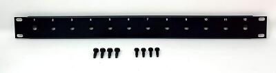 Blank Version No Adapters 12 Port Un Fiber Patch Panel 1U 19'' Fits Simplex ST+FC