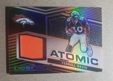 2021 Panini Obsidian Atomic Material Orange Terrell Davis Relic /75 Broncos