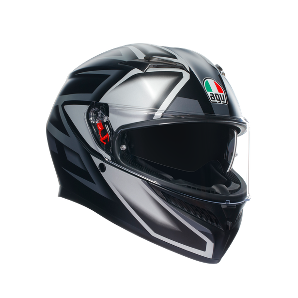 agv k3 negro Mono Full-Face Helmet – Eagle Leather The central upper air intake has been strategically placed to capture maximum airflow without interference with the internal sun visor K3 Sv Casco Agv K5