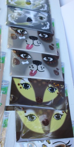 3 Face Art Sequin Stickers Decor Super Cute Party Favors Festival Girls Activity - Picture 8 of 14