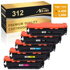 5PC CF380A CF381A CF382A CF383A Toner 312A For HP Laserjet Pro MFP M476dn M476nw