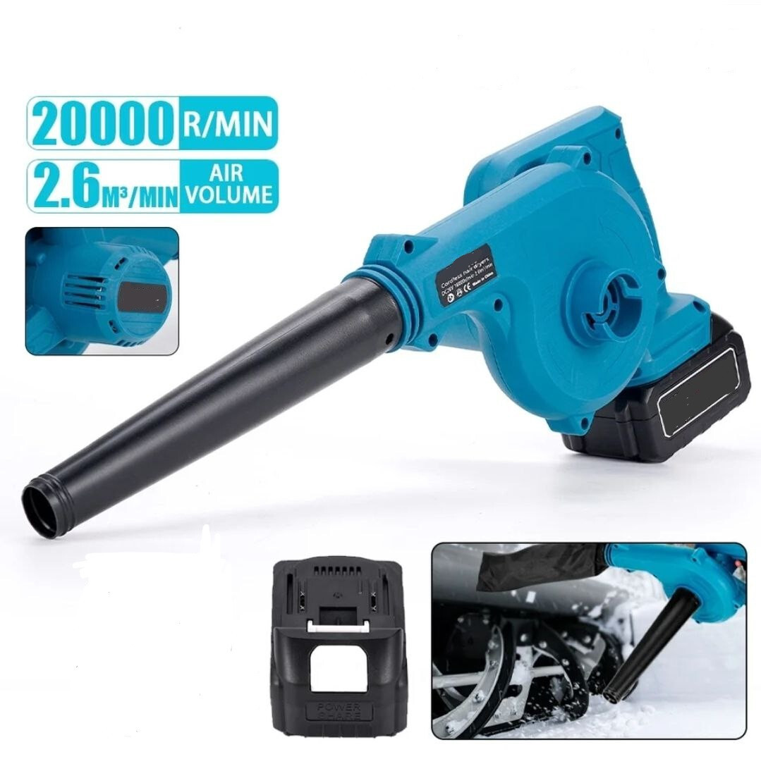 Soffiatore Foglie Senza Fili 24V - 5 Velocità, Leggero, Con 2 Batterie, Per Giardino E Pulizie - Foto 12