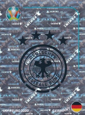 Panini Euro EM 2020 Preview Sticker GER 1 Germany Logo Glitzer