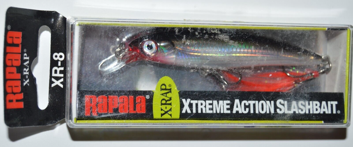 3 lures rapala x-rap xrap xr-8 xr08 s 3 1/8