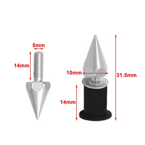 10x Red Windscreen Windshield Motorcycle Spike Bolts 5MM Wind Screen Bolt Screw - Imagen 2 de 6