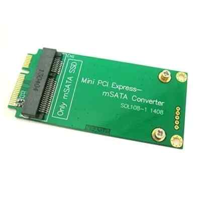 Neu Asus Mini PCI-e SATA EEE PC 3x7cm zu mSATA SSD 3x5cm Konverter Adapter Karte