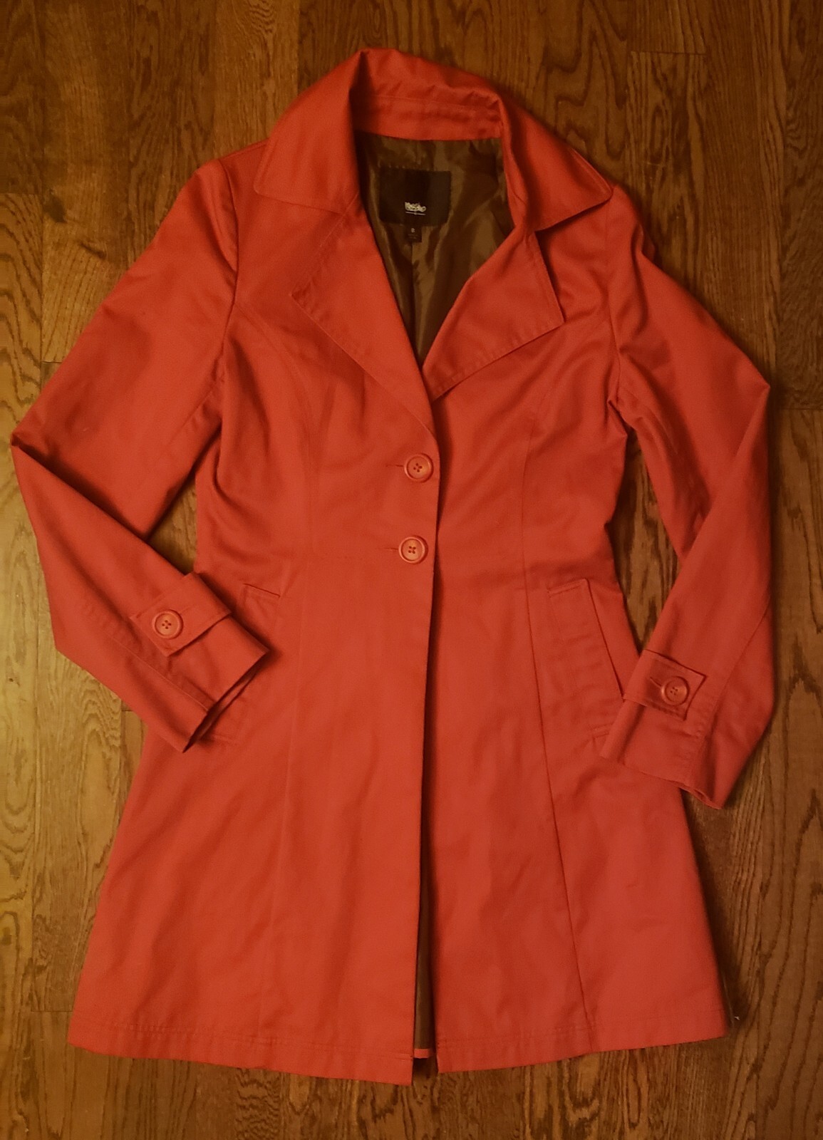 Mossimo Small Black Trench Coat for Women  -image