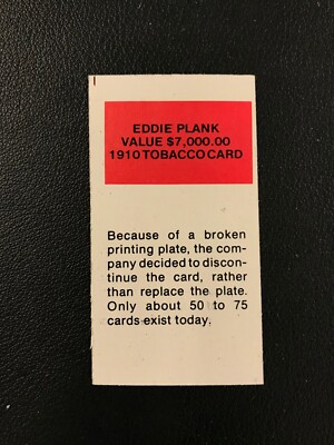 1909-11 American Tobacco T206 White Border Eddie Plank Athletics