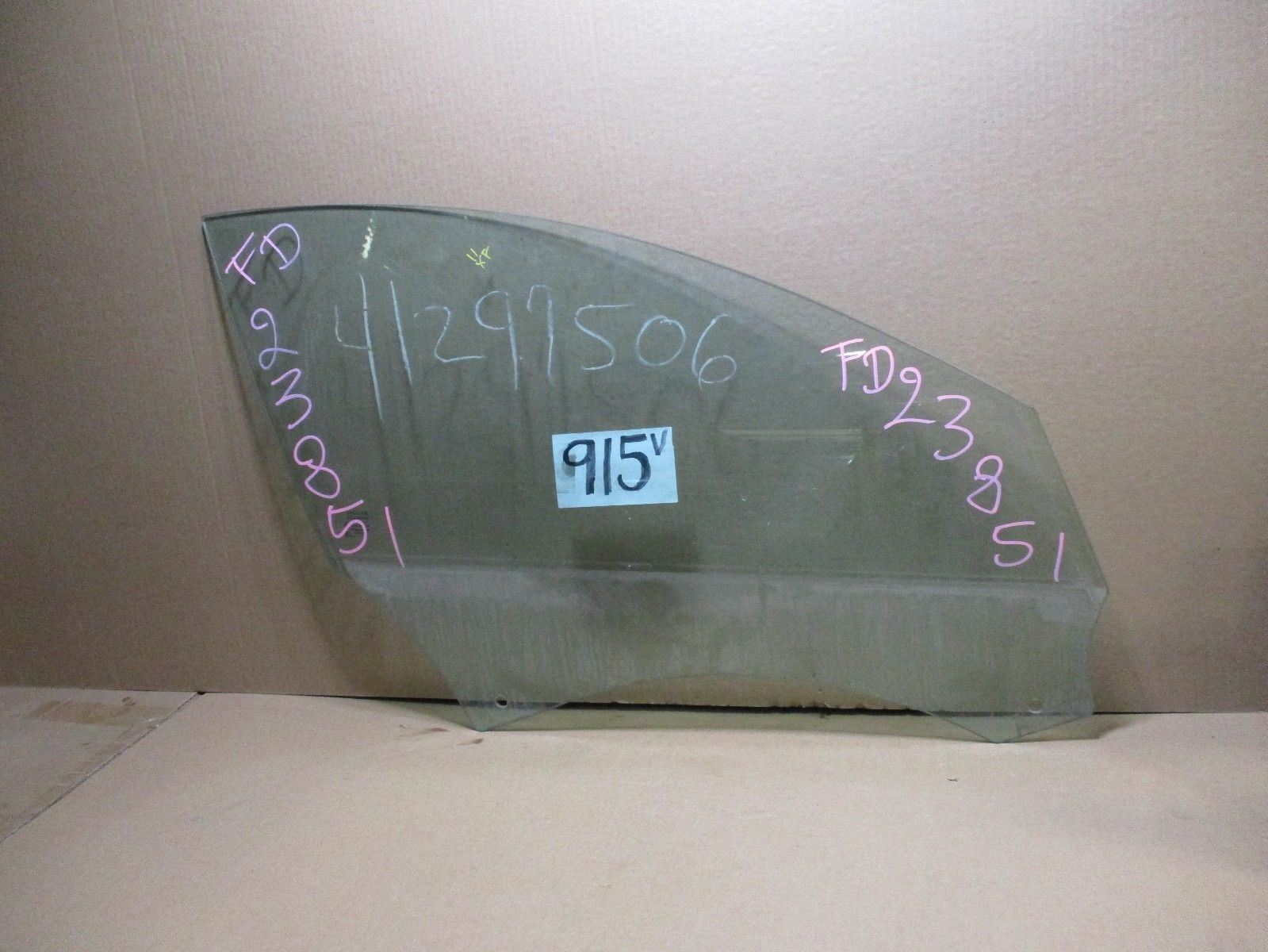 09 10 11 Jaguar XF FRONT PASSENGER Side Used Door Glass #915-V 