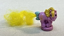 My Little Pony G1 Petite Ponies Purple Yellow Hair Mini Mirror Cutie Mark