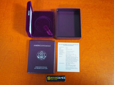 NO COIN: 1992 S PROOF SILVER EAGLE BOX/COA OGP ONLY BUY 2 GET 3RD FREE!
