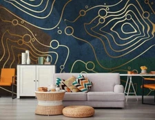 3D Graphic Geometry ZHUA17409 Wallpaper Wall Murals Removable Self-adhesive Ann