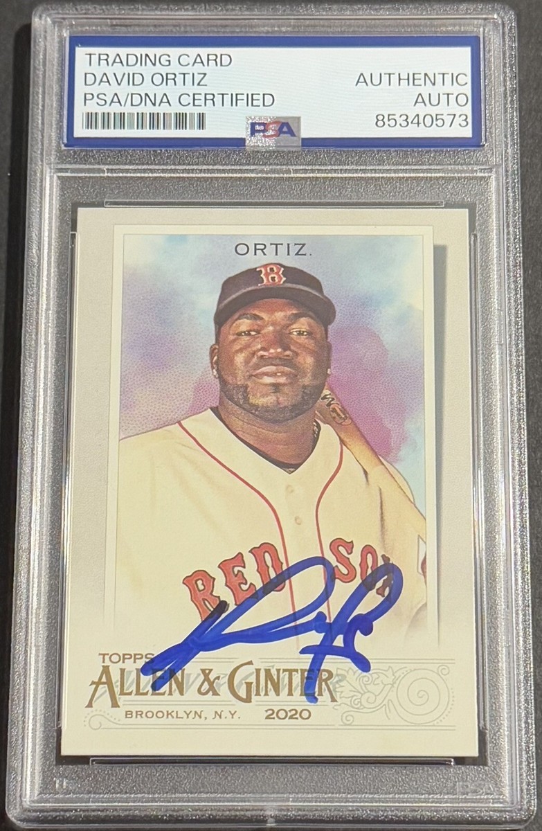 David Ortiz Signed Auto 2020 Allen & Ginter Base Card PSA/DNA