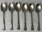 Oneida Community Stainless Patrick Henry Oval Place Soup Spoons Satin Set 6