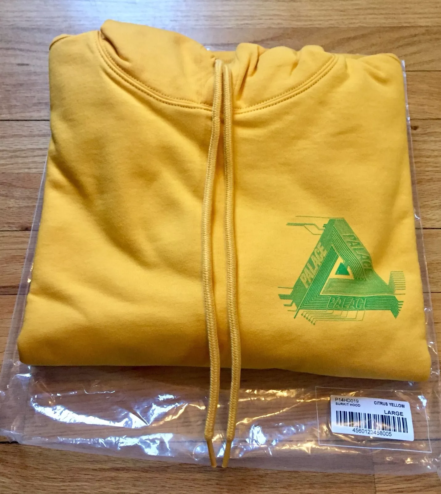 Palace skateboards Surkit sweat à capuche L agrumes jaune tri ferg avec email Deadstock