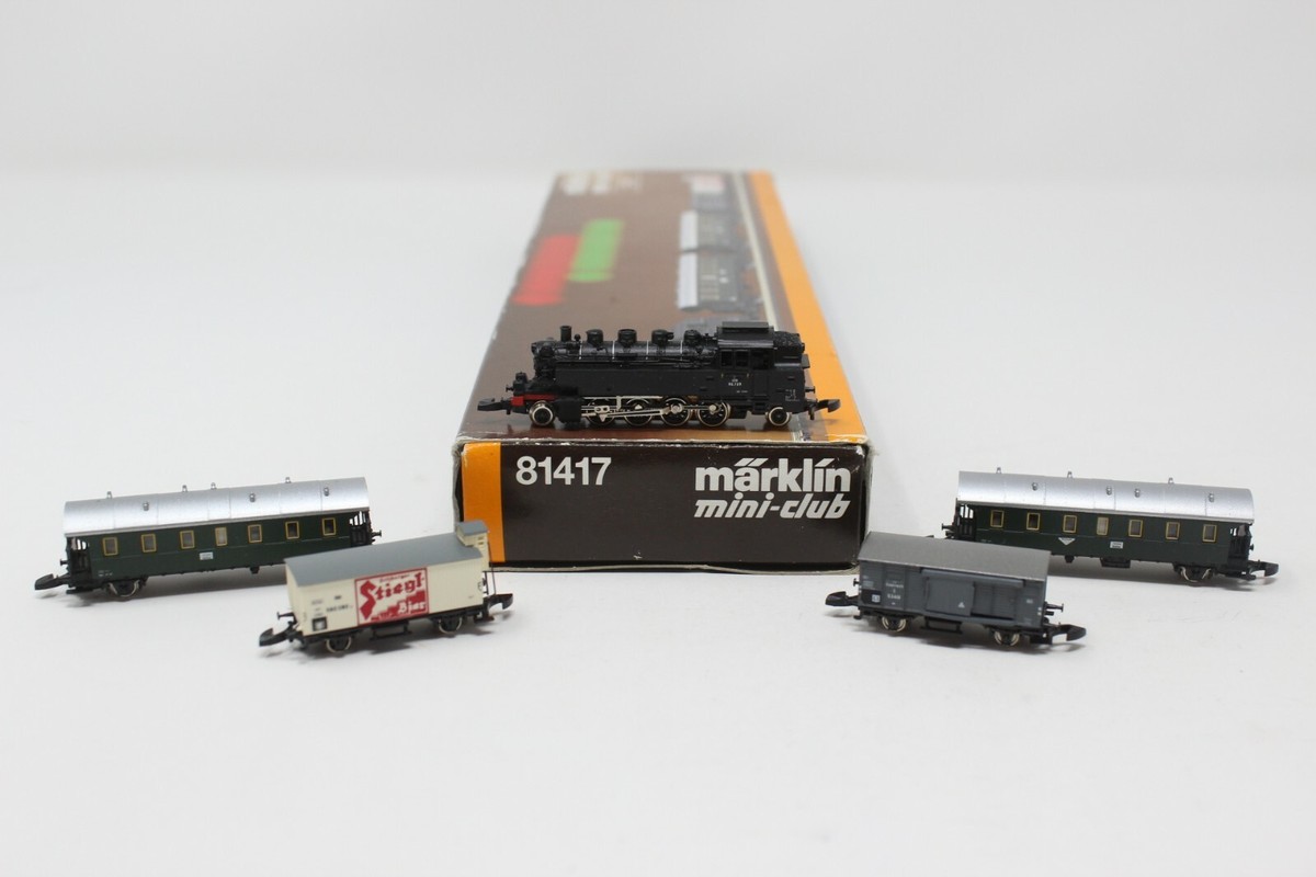 Z Scale Märklin mini-club 81417 5 Pole Loco plus 4 car SET in