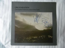 OMD Autogramme signed LP-Cover "Organisation" Vinyl