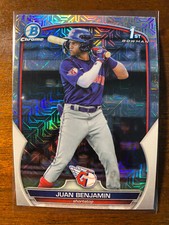 2023 Bowman Chrome Juan Benjamin #BCP-151 1st Mojo Refractor Cleveland Guardians