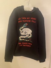 Authentic Gucci Kids Boys Black Cotton Snake and Skull Hooded Sweatshirt Size 12