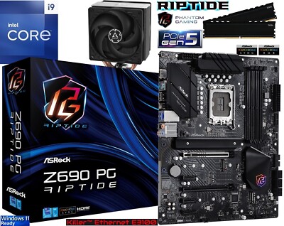 Aufrüstkit PC Bundle Intel Core i9-14900KF bis 64GB DDR4 mit ASRock Z690 Riptide