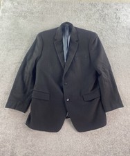 Michael Kors Suit Jacket 44 L Black Camel Hair Luxury Designer Premium Sport