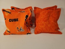 Syracuse University 'Cuse Cornhole Bags.  Set of 8