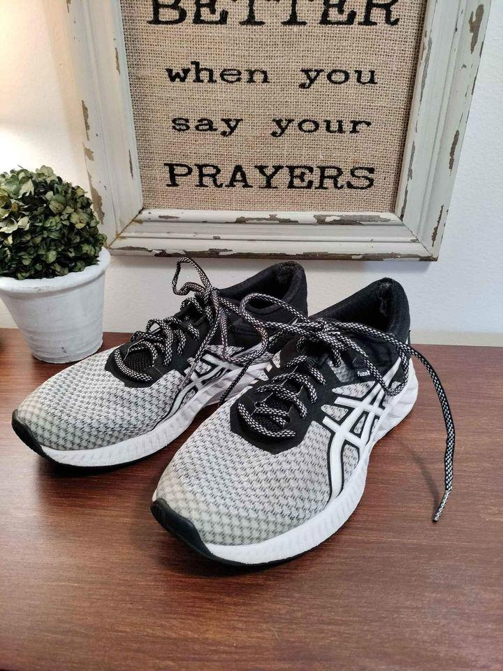 Asics Womens Fuzex Lyte T769N Gray Black Running Shoes Size