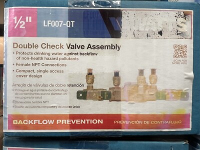 Watts Regulator 1/2'' Double Check Valve Assembly LF 007QT